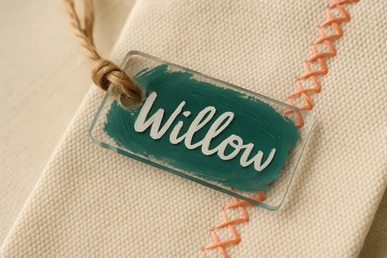 Plaquinhas acrílicas com pintura manual