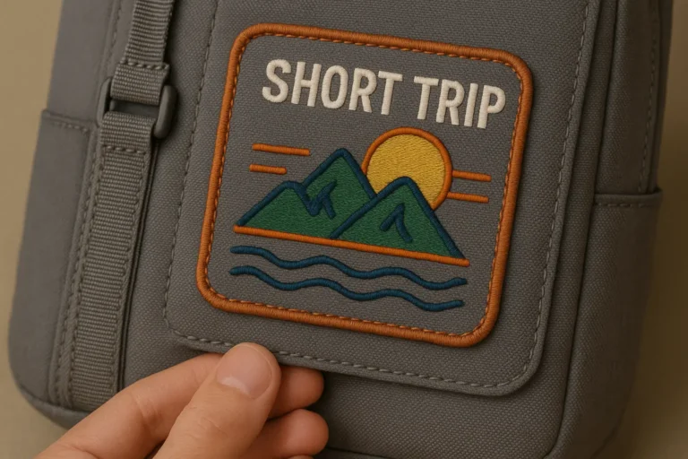 Sobreposição de retalhos bordados